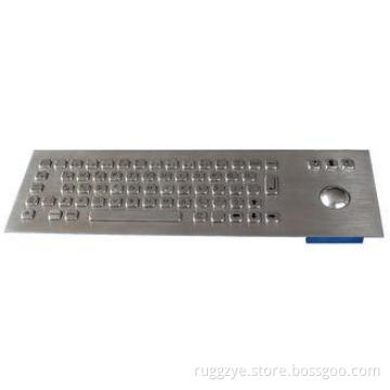 69 Keys Compact Format  IP65 panel mount keyboard with 38mm